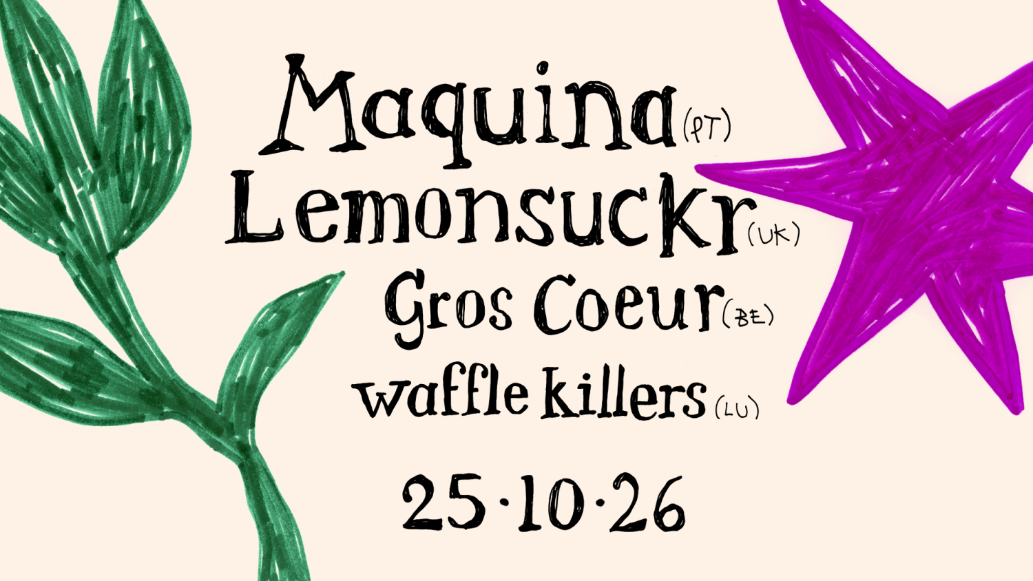 Après-midi post-punk et krautrock à Wiltz avec Maquina, Lemonsuckr et Gros Coeur