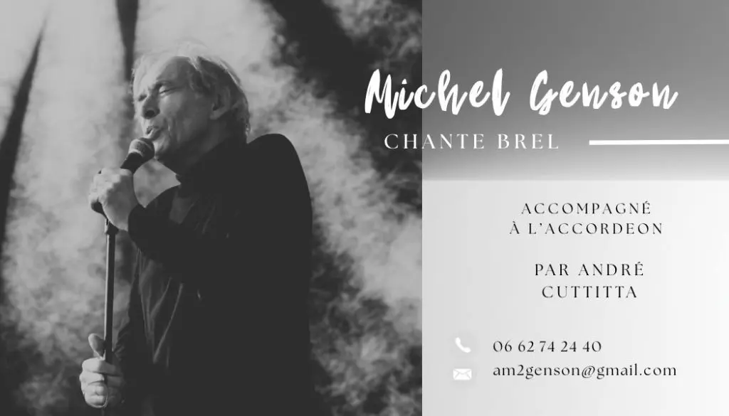 Michel Genson chante Brel au café culture Le Gueulard à Nilvange