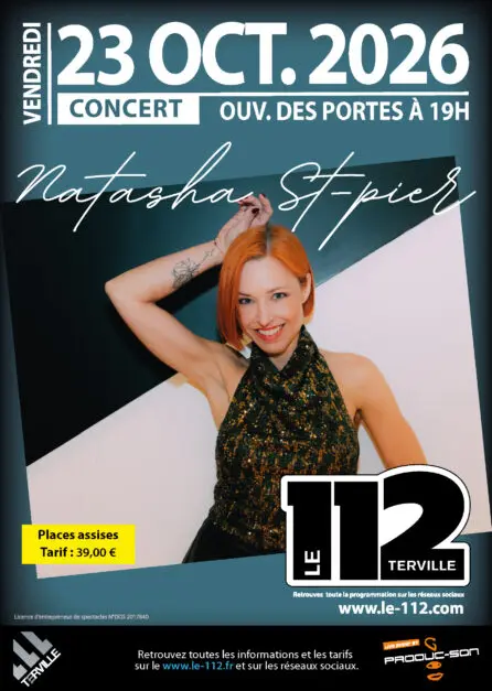 Natasha St-Pier en concert au 112 à Terville