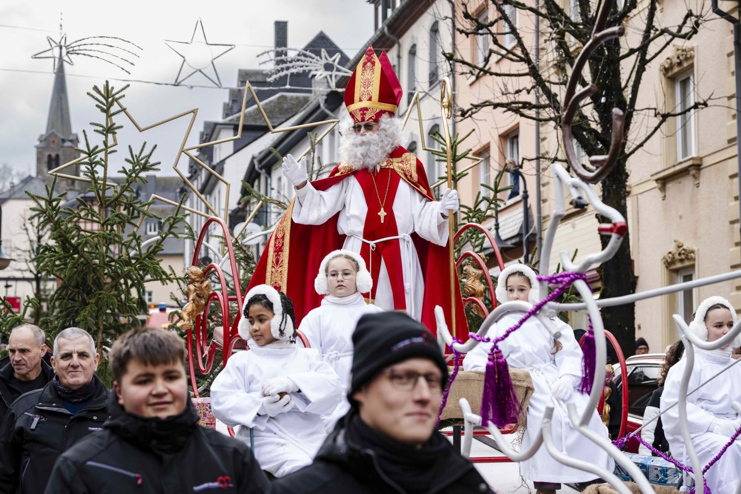 Saint-Nicolas au château de Wiltz : le Naklosmoart